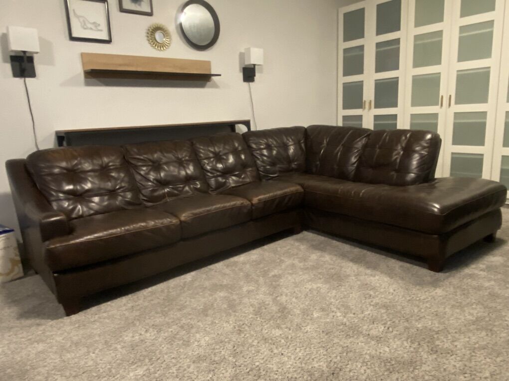 Leather Sectional