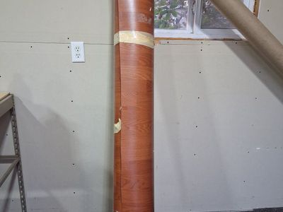 Industrial Grade Wood Grain Linoleum