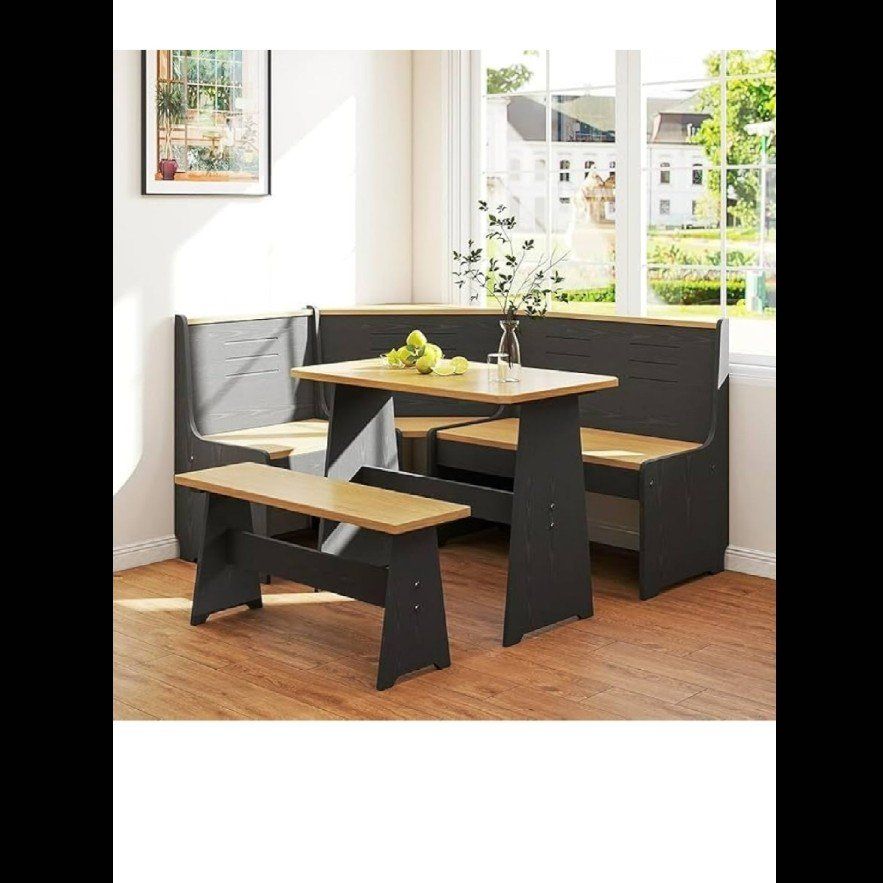 NEW- Breakfast Nook Dining Table Set
