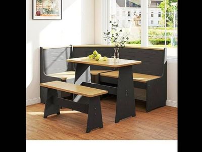 NEW- Breakfast Nook Dining Table Set
