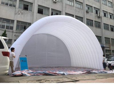 Huge inflatable arch.