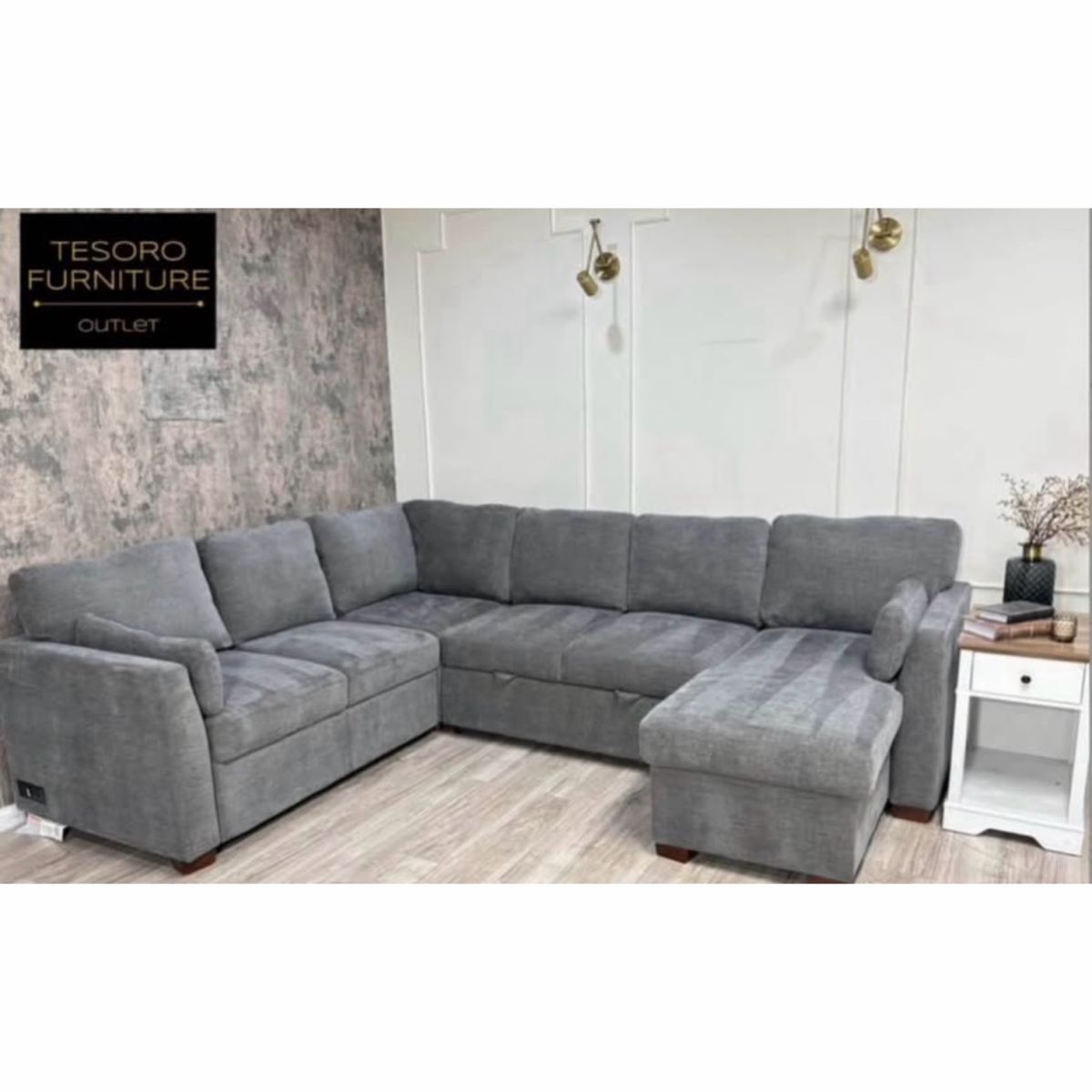 CODDLE LUKE SECTIONAL SOFA BED WITH STORAGE WE OFFER DELIVERY