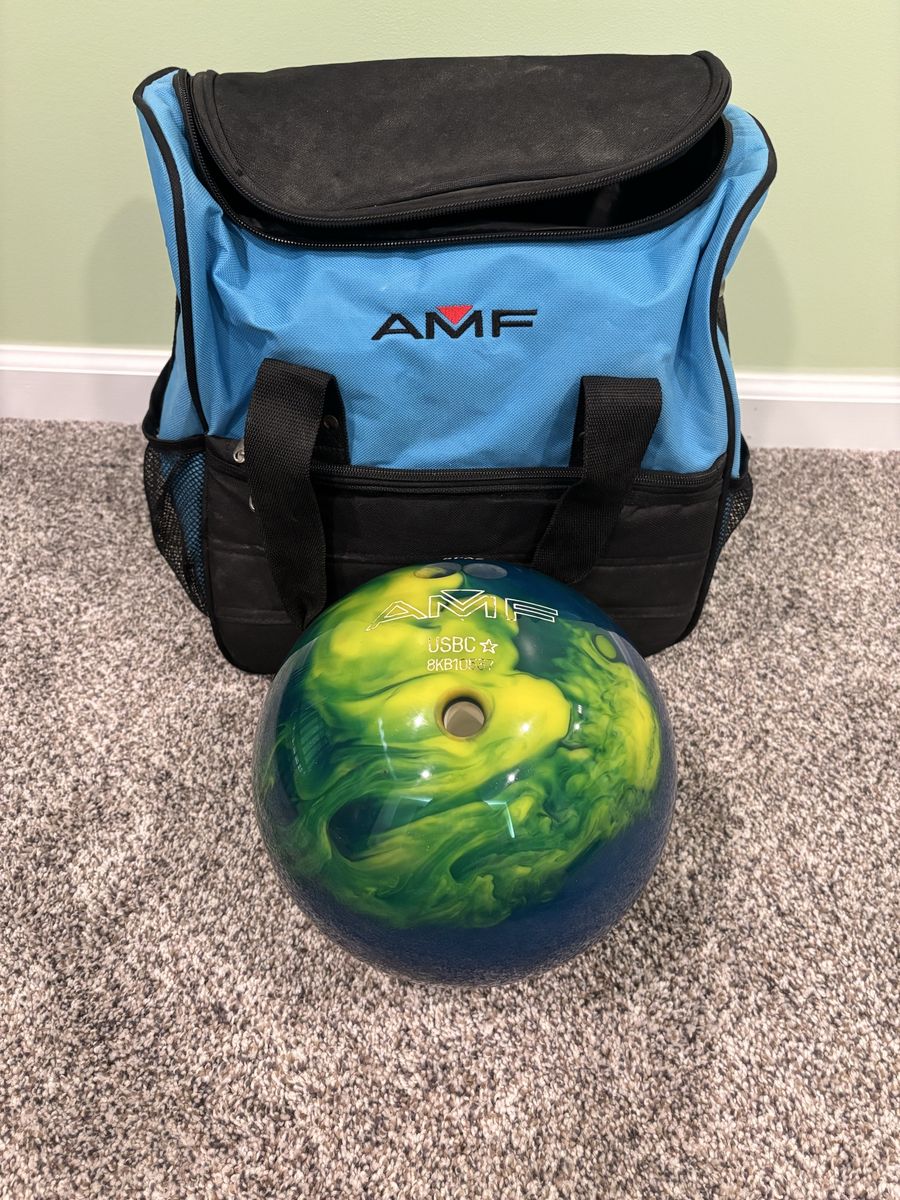 Bowling ball and bag