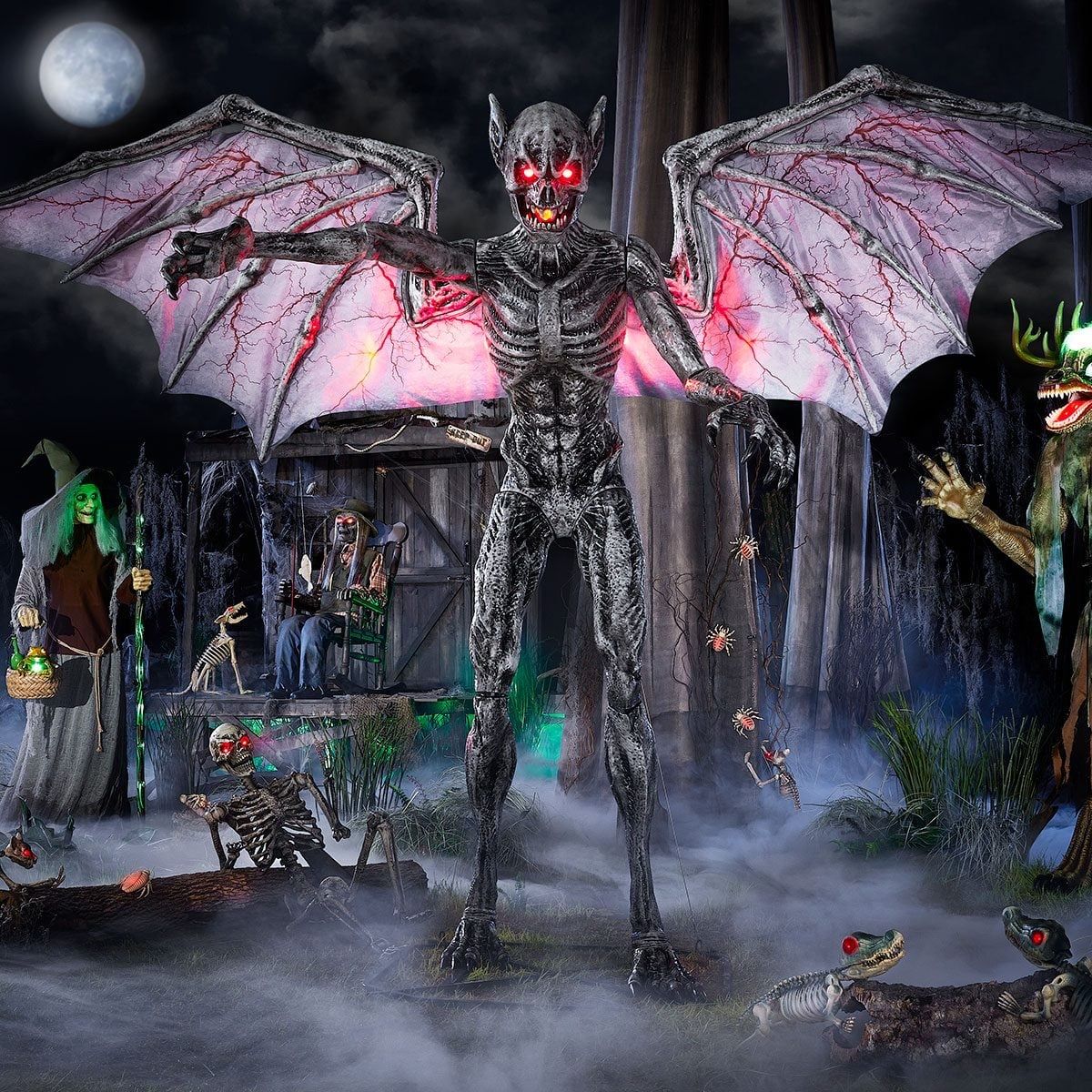 Home Depot 12.5ft Predator of the Night Animatronic Halloween Decoration - Used Once!