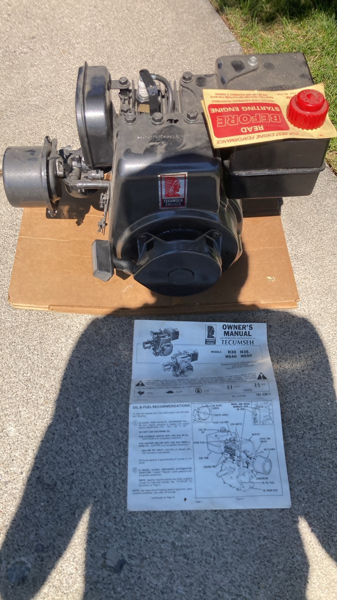 TECUMSEH Vintage Motor Brand New With Box And Owners Manual