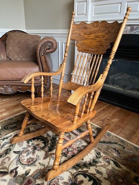 Vintage Oak Rocking Chair