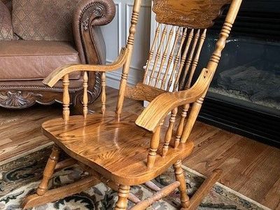 Vintage Oak Rocking Chair