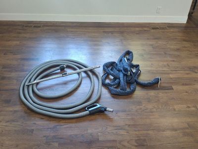 Central Vacuum System 30 foot hose with wand and hose sock cover