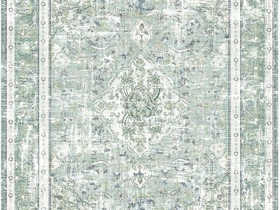 NEW Boho Area Rug 6x9' - Sage Green