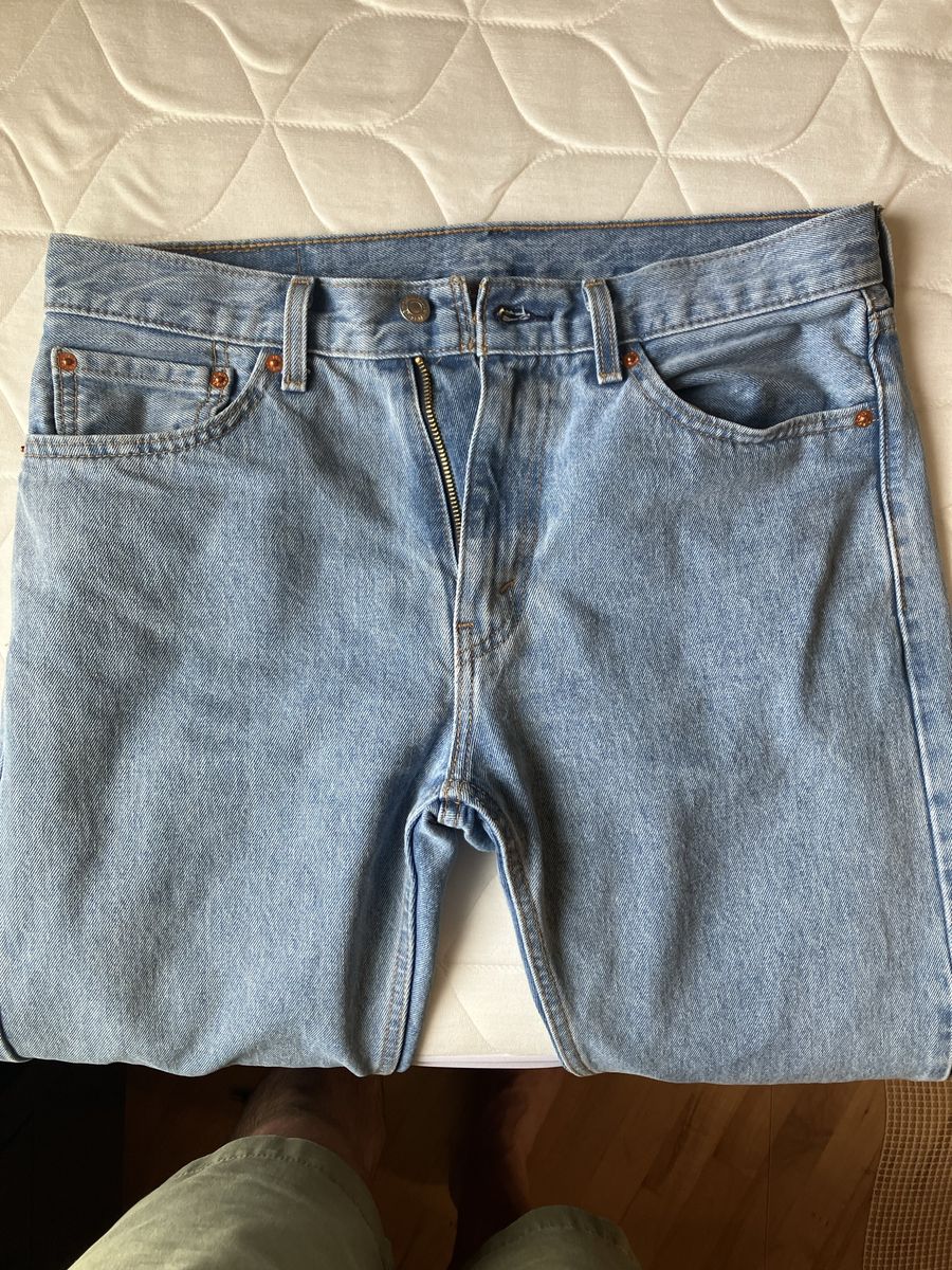 Levi's 505 Regular Fit Jeans Light Wash Men's Size 32x32