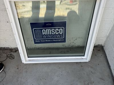 AMSO Mountain Peak White Vinyl picture Window 23.5" x 23.5" Stock Item
