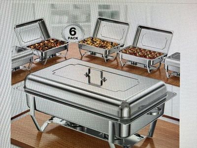 9 quart 6 pack Chafing dishes