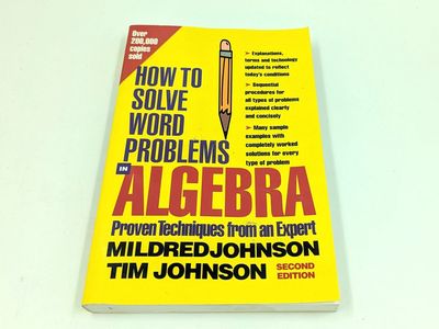 How to Solve Word Problems Algebra Mildred Tim Johnson Book
