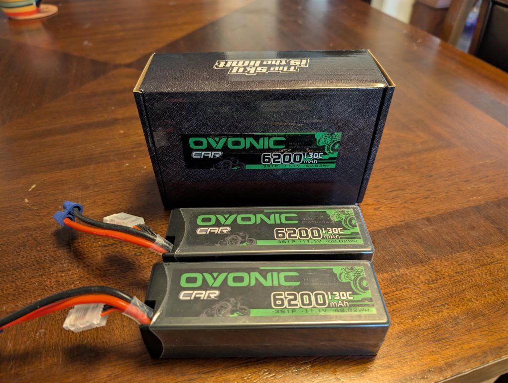 3s 6200mAh LiPo Batteries x2, Run only once! For 1/8 Brushless ARRMA Traxxas Losi HPI