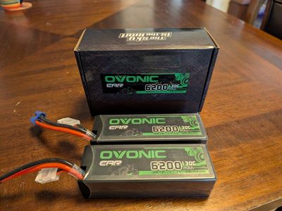 3s 6200mAh LiPo Batteries x2, Run only once! For 1/8 Brushless ARRMA Traxxas Losi HPI
