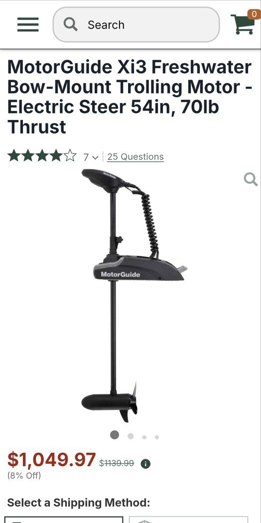 MotorGuide Xi3 Freshwater Bow-Mount Trolling Motor - Electric Steer 54in, 70lb Thrust
