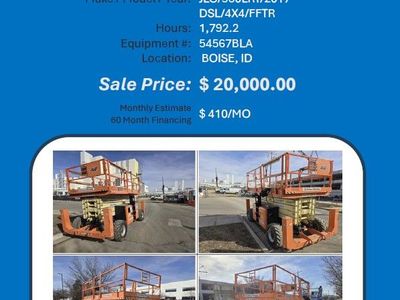 Scissor JGL 530LRT 2017 1792 hrs Boise Idaho 20K