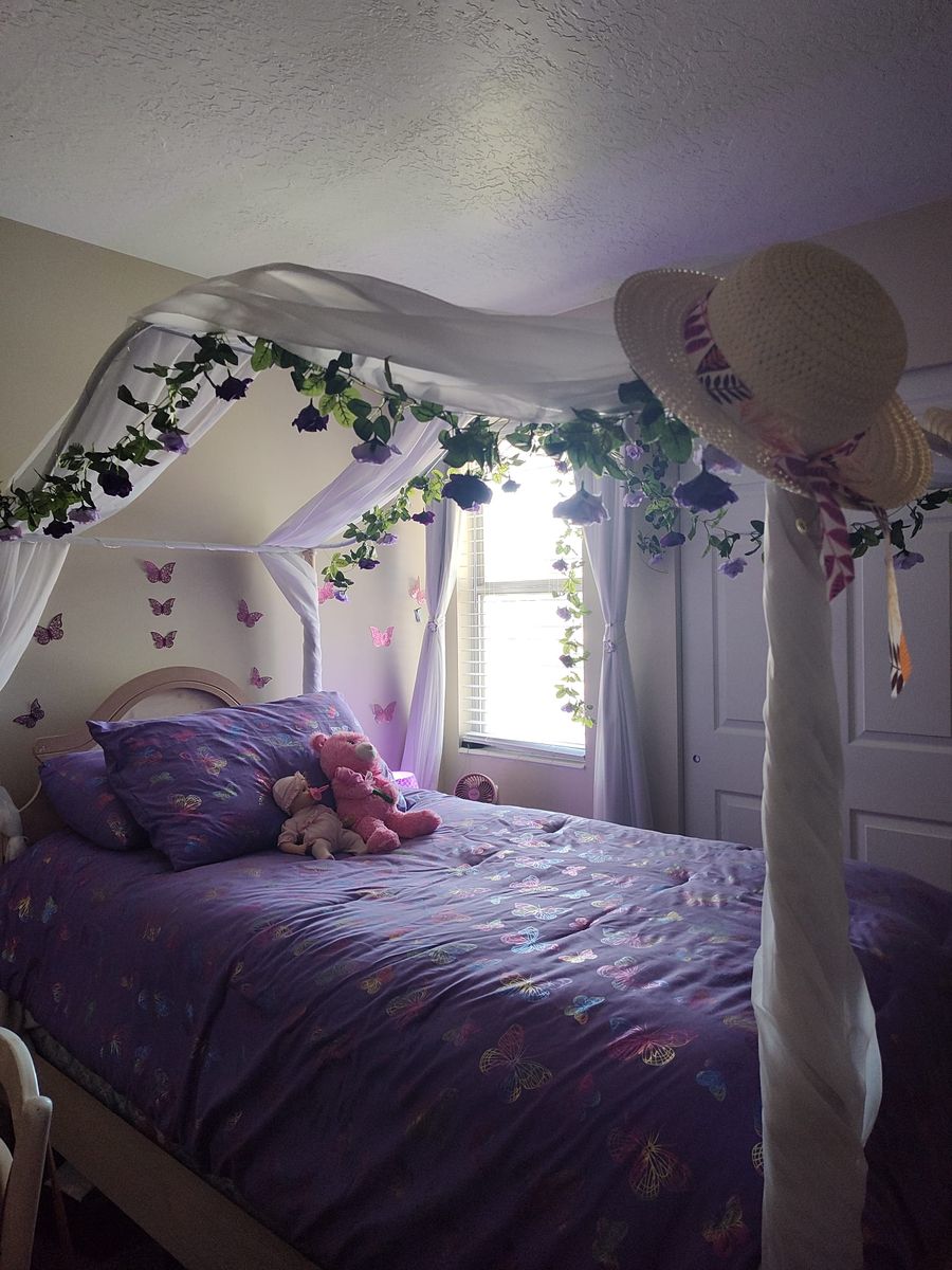 Princess bed with matching night stand