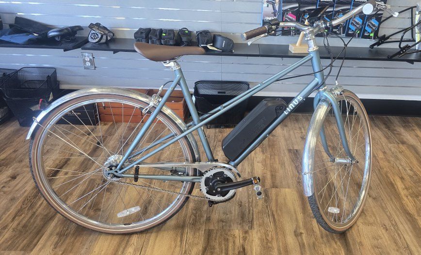 Linus 550 watt mid-drive 7-speed e-bike conversion