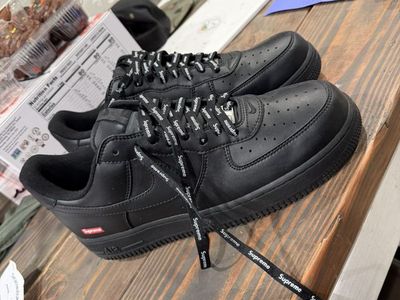 Nike Black Air Force 1 Supreme