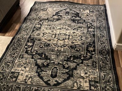 Caprice Vintage Area Rug, 4ft 11in x 6ft 10in, Polypropylene, Jute/Polyester