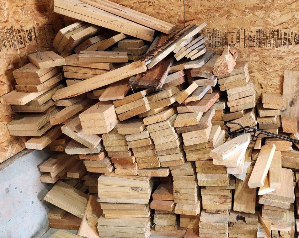 Very Dry Boards for Firewood