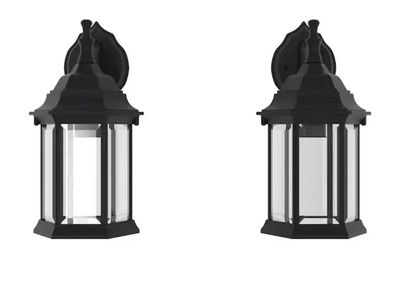 Wall lanterns clear beveled glass house lights