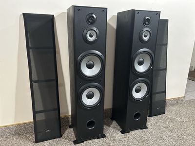 Sony SS-F7000P Speaker System - Pair of Tower Speakers, 200W, 8Ω Impedance