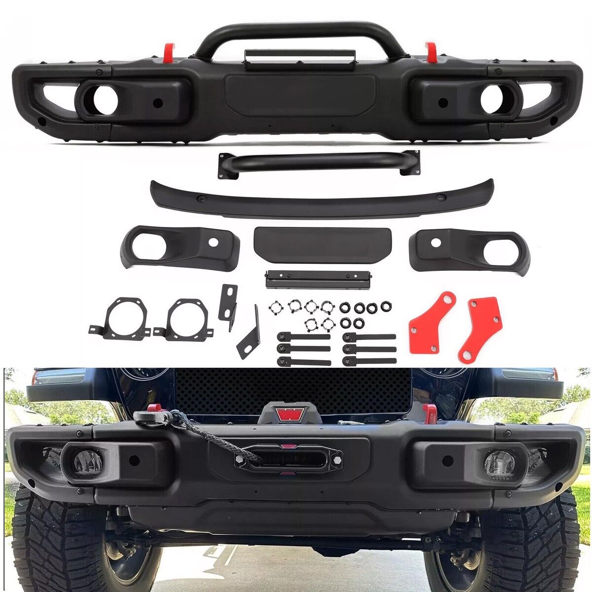 Jeep Wrangler JL Gladiator JT Rubicon winch bumper