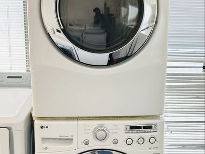 LG stackable washer and dryer set