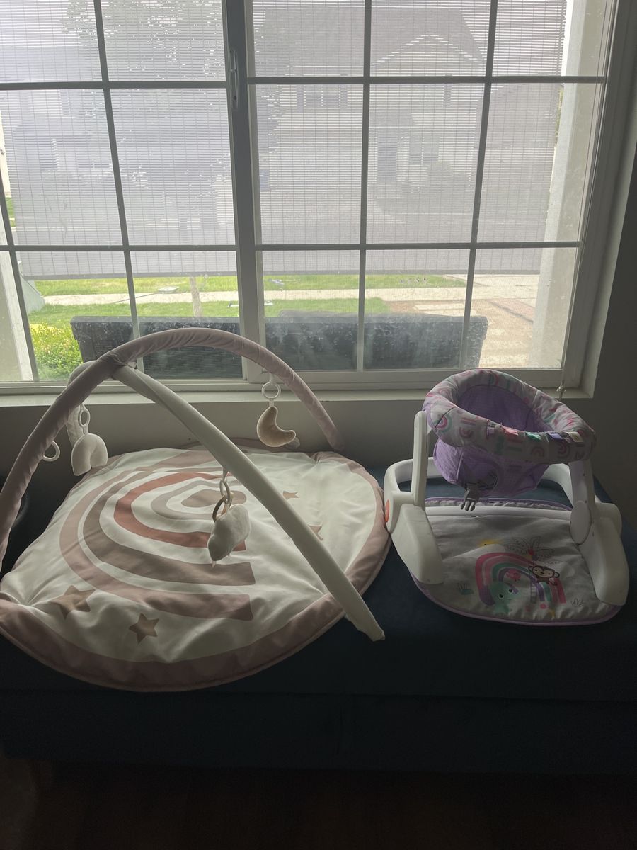 Baby Matt and chair