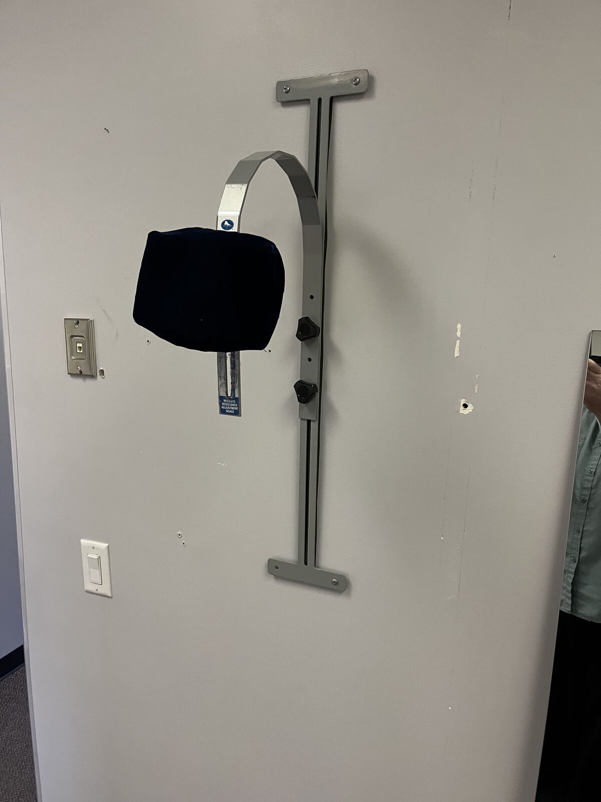Wall neck exerciser.