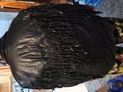 Wipp vintage tassel leather jacket medium