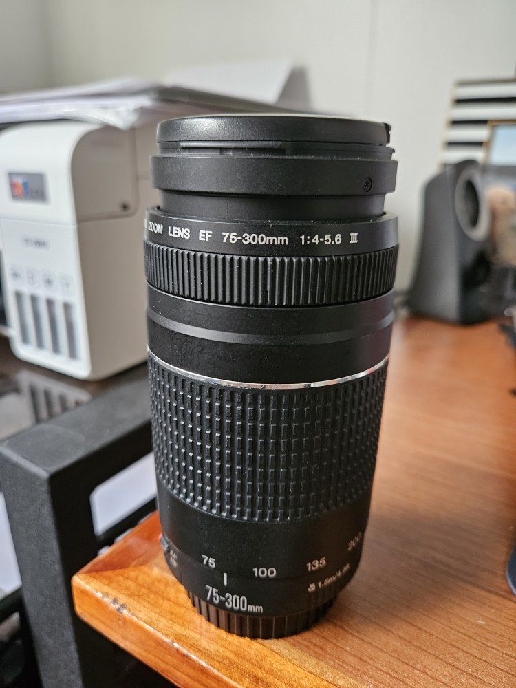Canon EF 75-300mm f/4-5.6 III Zoom Lens for Canon DSLR Cameras - Excellent Condition