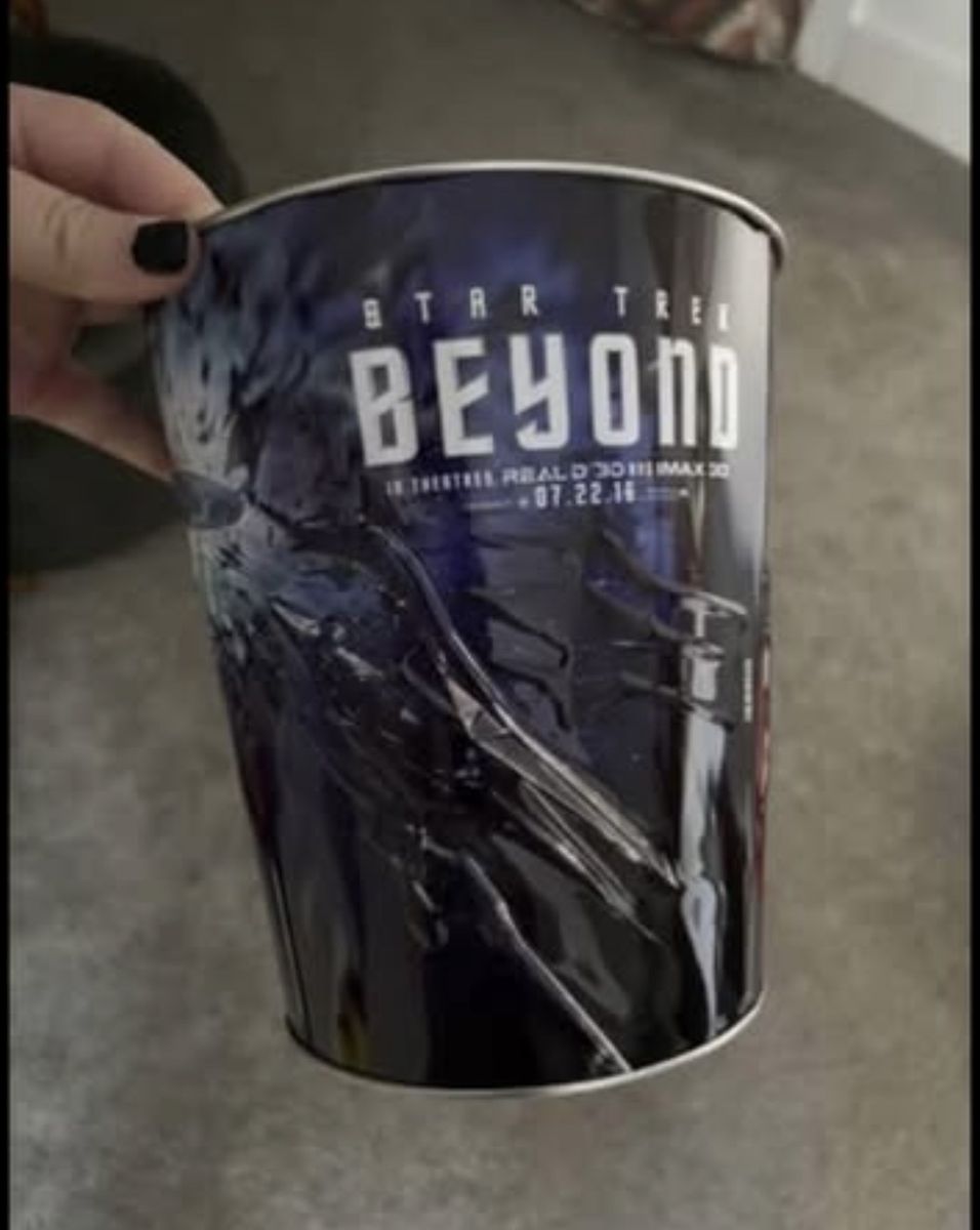 Star Trek Beyond Movie Theater Popcorn Tin Collectible 2016 Sci-Fi Memorabilia