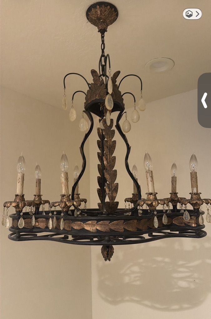 Tuscan Style Large Entryway Chandelier