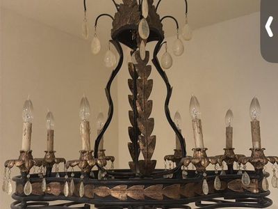 Tuscan Style Large Entryway Chandelier
