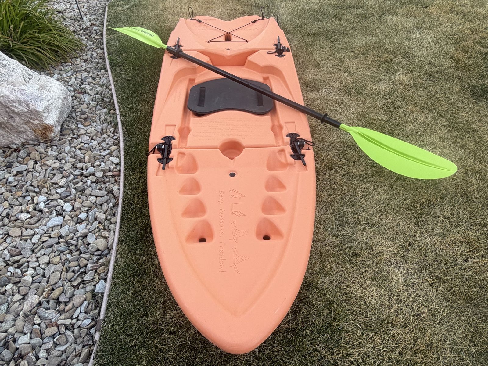 “Origami Paddler” Folding Kayak/Paddleboard w/ Seat & Collapsible 2-Sided Paddle
