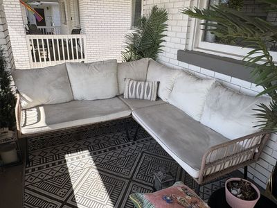 Outdoor Wicker/Rattan Sectional Patio Sofa