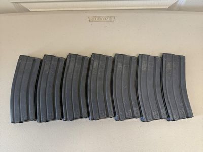 7- 30 round “6P199” .223/5.56 AR-15 M16 M4 magazines.