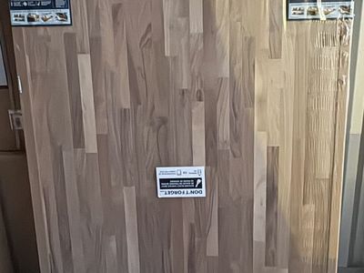 NEW Hampton Bay 6 ft. x 39 in Unfinished Walnut Butcher Block Countertop