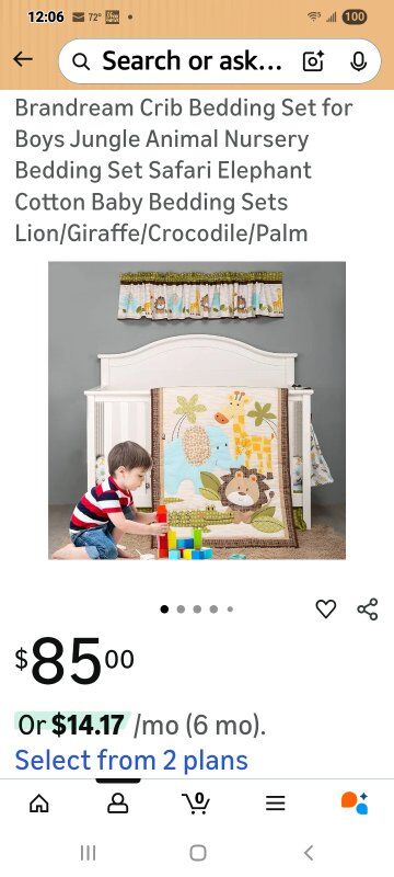 New in Package! 3-Piece Crib Bedding Set