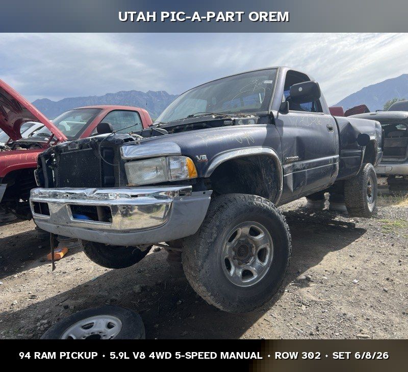 1994 Dodge Ram Pickup Parts - UTPAP Orem