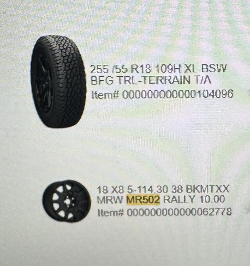 Tesla Model Y Wheel And Tire Set