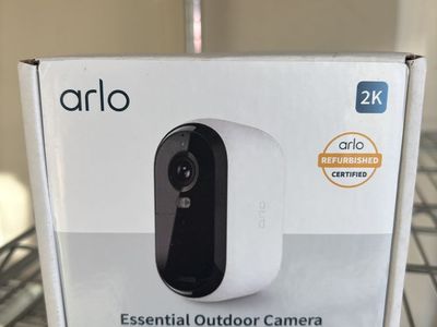 Arlo Essential Outdoor Camera (2nd Gen) 2K, Battery Powered, Live 2K Video, Color Night Vision