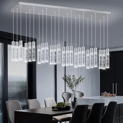 24-Lights Crystal Chandelier, LED Pendant