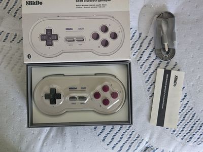 8BitDo SN30 Bluetooth Gamepad Controller with Box and Charging Cable