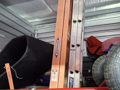 Werner 20' Fiberglass Extension Ladder & Louisville Ladder 20' Aluminum Extension Ladder