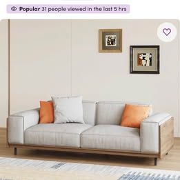 Mid century modern loveseat