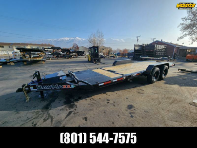 2026 RawMaxx 22' G7X 14K Tilt Car Hauler WHD Flatbed Trailer